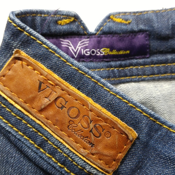 Vigoss Boot Cut Fit Flap Jeans Juniors 7 8 29 A099 - Picture 6 of 7
